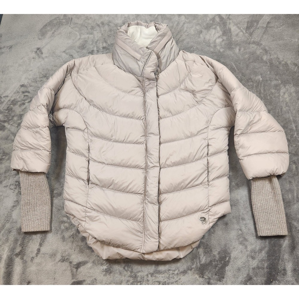 Mountain Hardware Jacket Womens Medium Beige Q.Shield 650 Down Packdown Parka